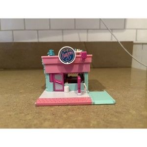 Vintage Bluebird 1994 Polly Pocket Pollyville Drive Thru Burger Stand Diner